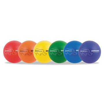 Champion Sports Rhino Skin Dodge Ball Set, 8" Diameter, Assorted Colors, 6-set freeshipping - TVN Wholesale
